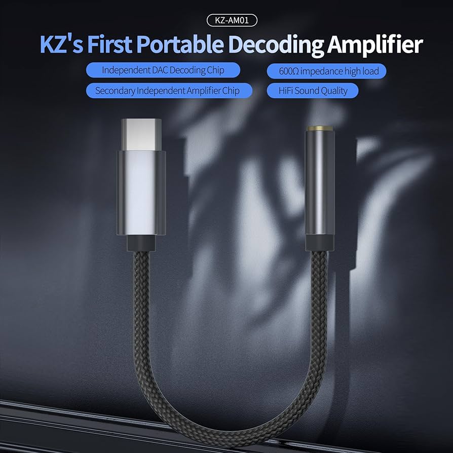 Amazon.co.jp: KZ AM01 USB C - 3.5mmオーディオアダプター