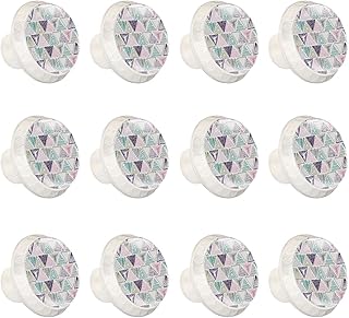 Kitchen Cabinet Cupboard Drawer Door Knobs Set of 12 Round Knobs and Handles for - Compare price