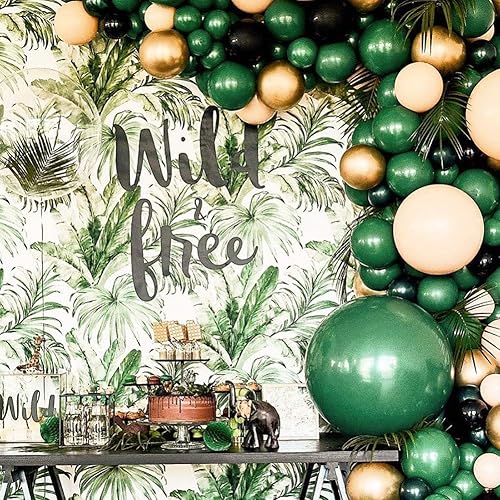 Vista 52 de KALOR Globos de arena blanca retro, 100 piezas de 5 pulgadas mini globos de látex mate para arco de guirnalda de globos, decoración de cumpleaños