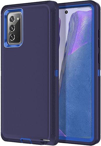 I-HONVA Funda para Galaxy Note 20 a prueba de golpes, protección de cuerpo completo 3 en 1 sin protector de pantalla Funda resistente para Samsung