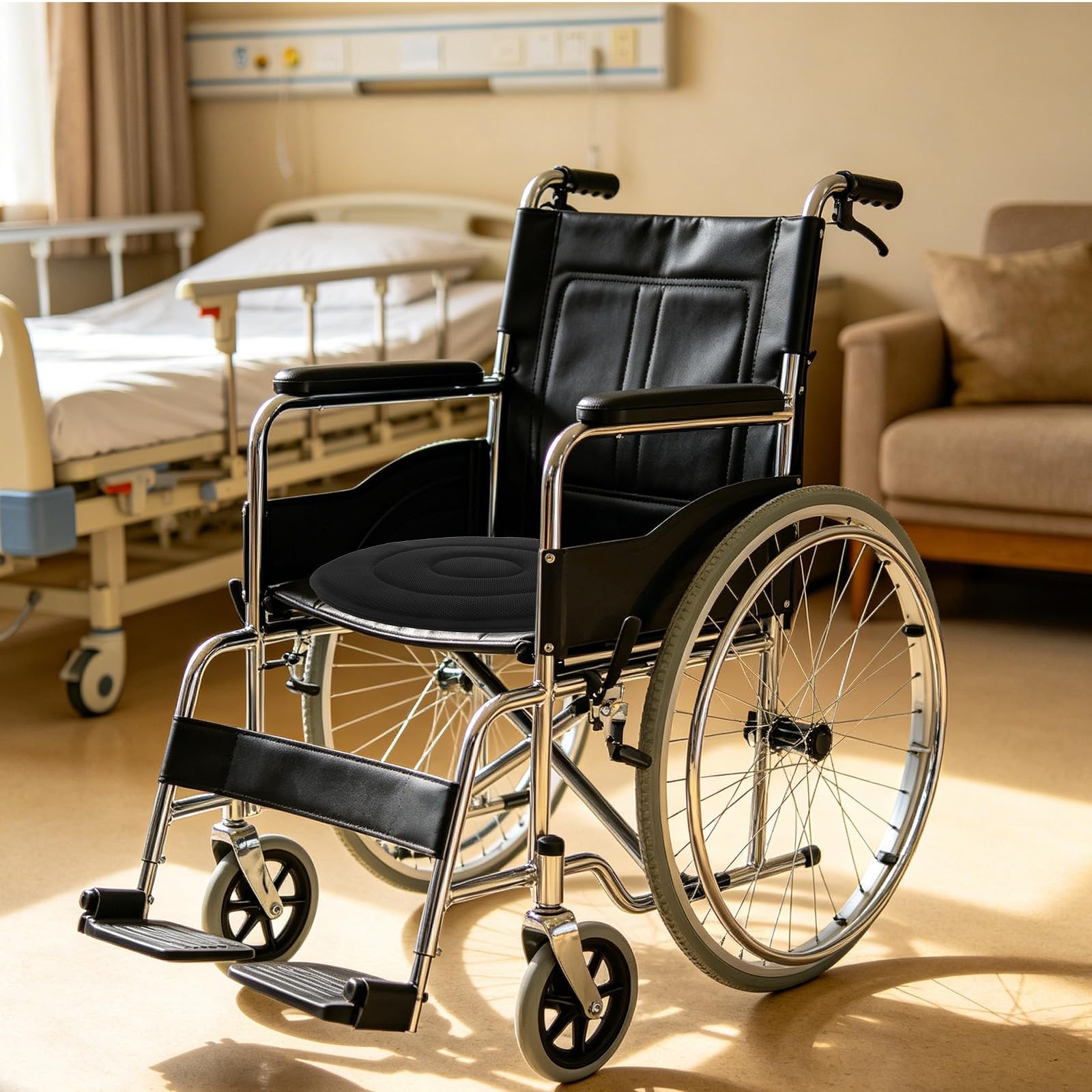 Cojín Giratorio para Asiento de Coche con Rotación Antideslizante para Mayores y Pacientes Almohadilla de Apoyo para Facilitar Giro y Entrada Vehículos Ayuda la Movilidad