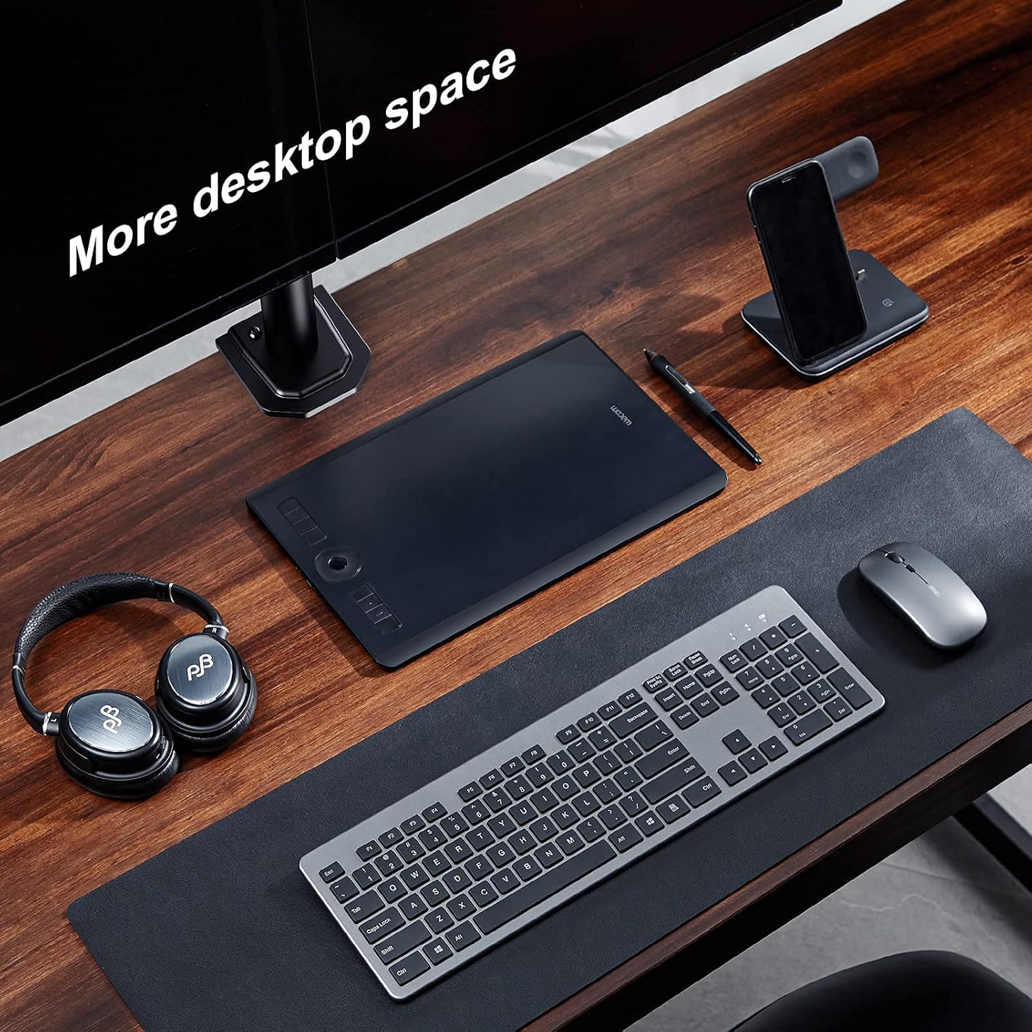 Amаzіng 🔥 HUANUO Dual Monitor Stand for 13-27 inch Screens, Heavy Duty Fully Adjustable Monitor Desk Mount, VESA Mount with C Clamp, Each Arm Holds 4.4 to 17.6lbs