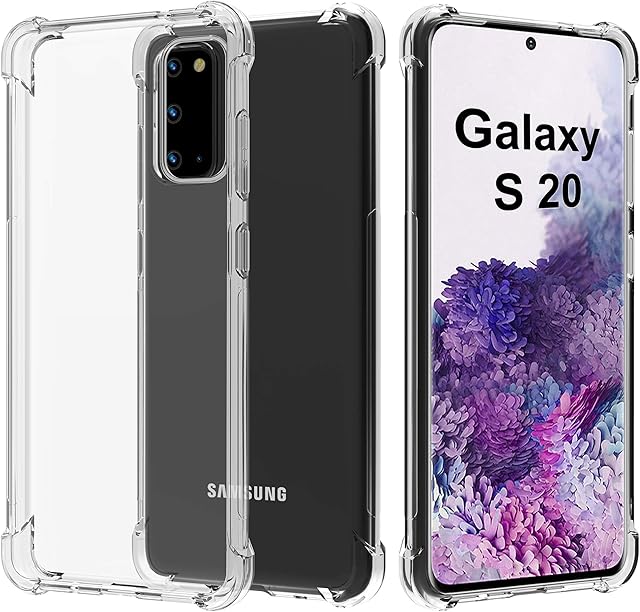 Migeec For Samsung Galaxy S20 Case - Crystal Clear Hybrid Material Covers Air Cushion Gel Bumper Technology Full Protection Phone cases for Samsung Galaxy S20 / S20 5G