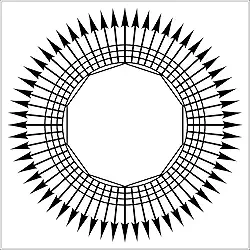 Placa Radiestesia Radiônica 17x17 Cm - DESIMPREGNADOR