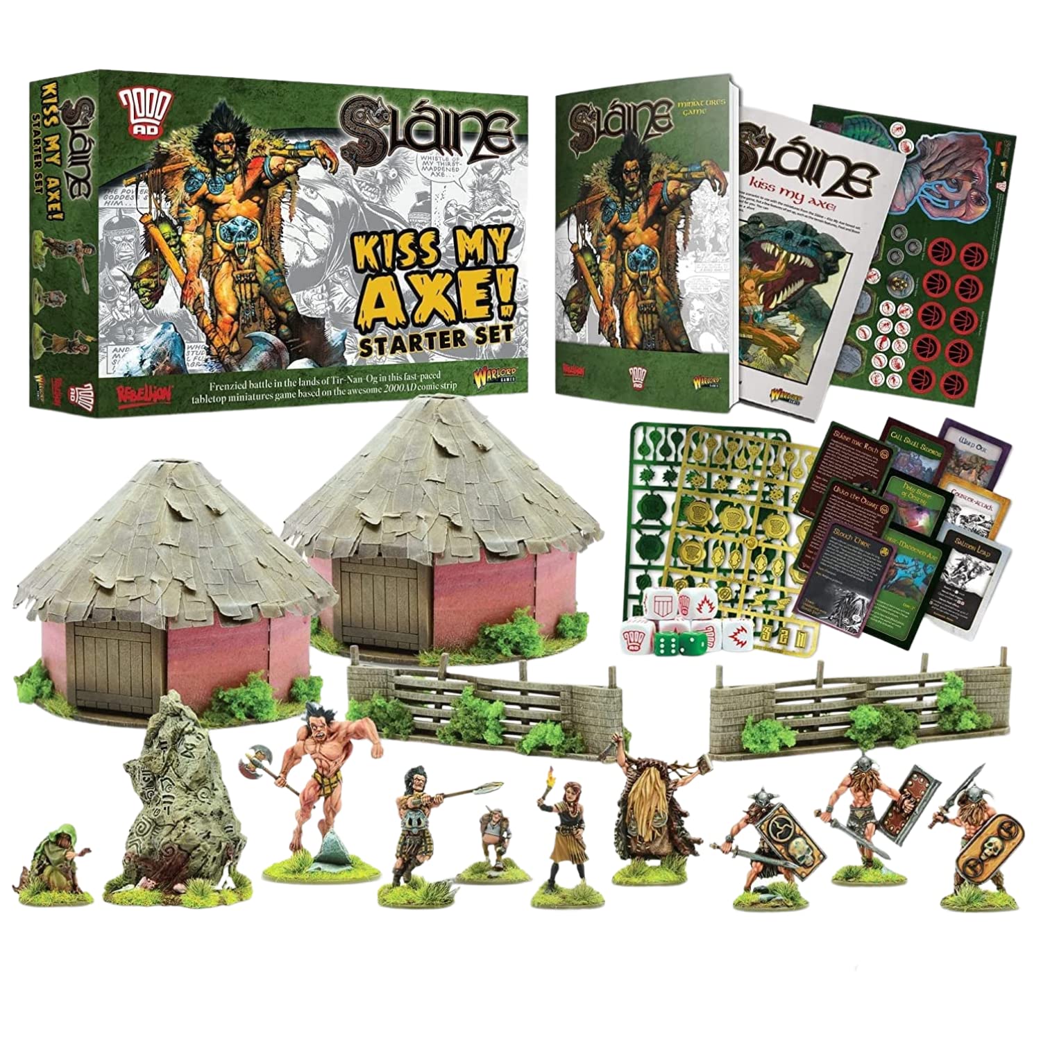 Buy Wargames Delivered Slaine Kiss My Axe Starter Set 28mm Miniatures Action Figures