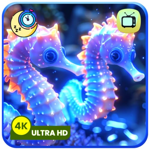 Stunning Aquarium Seahorses Relax Music, Beautiful Aquarium Coral Reef Fish, Relaxing Ocean Seahorse