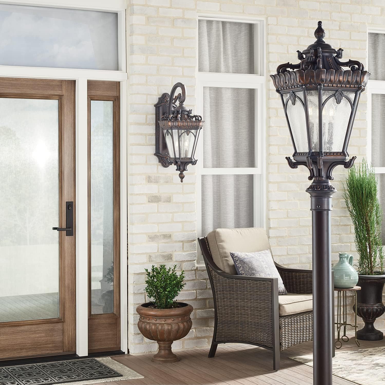 Amаzоn Crаzу 🔥 Dеаlѕ Tournai 30 4 Light Outdoor Post Light with Clear Seeded Glass in Londonderry