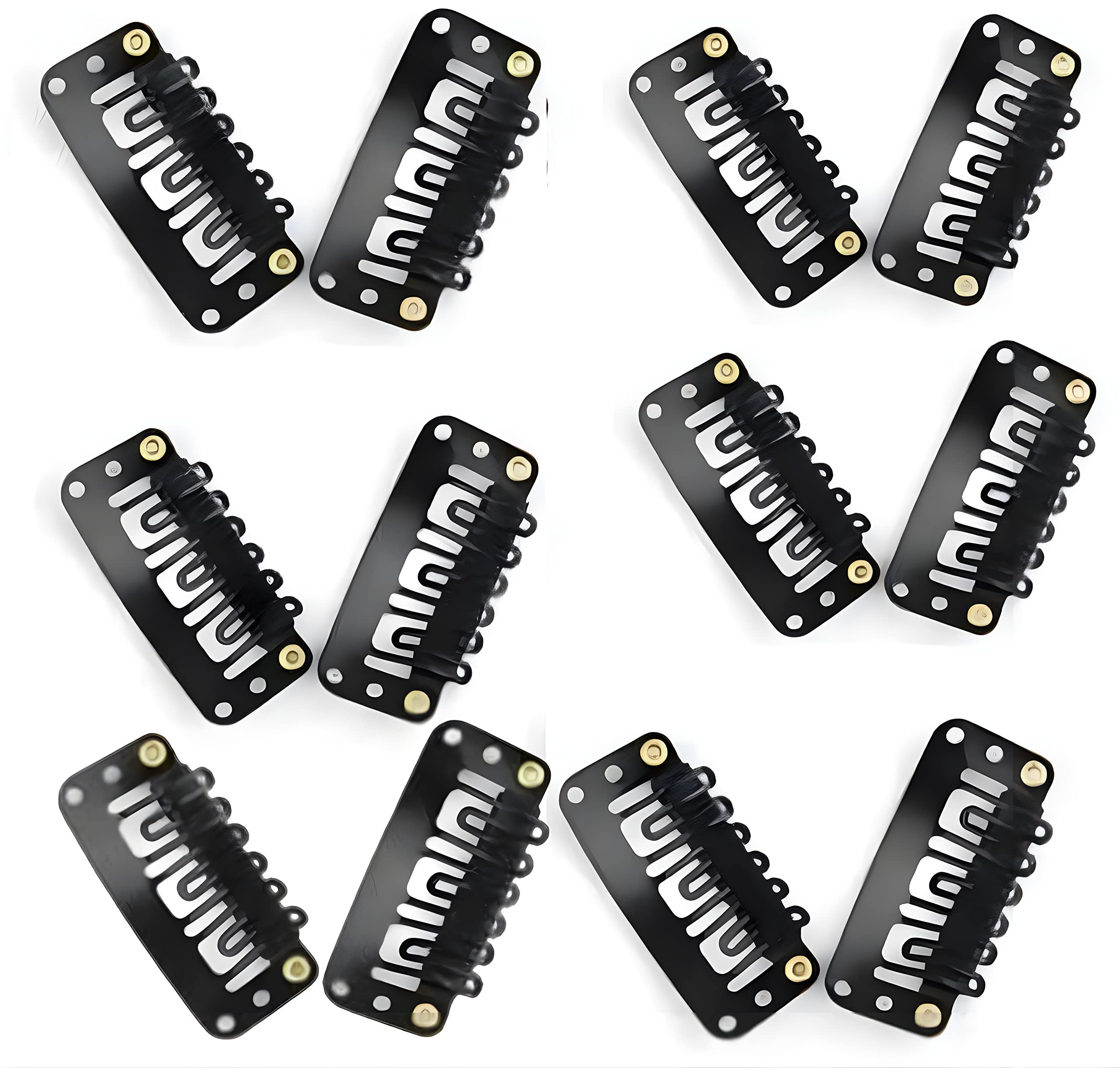 Hair Extension Clips| Hair Patch Clips| Hair Wig Clips| Hair Attachement Clips| Hair Bonding Clips| Stainless Steel| Durable & Heavy| Tic-Tac Mechanism| 1 inch (500 pcs)