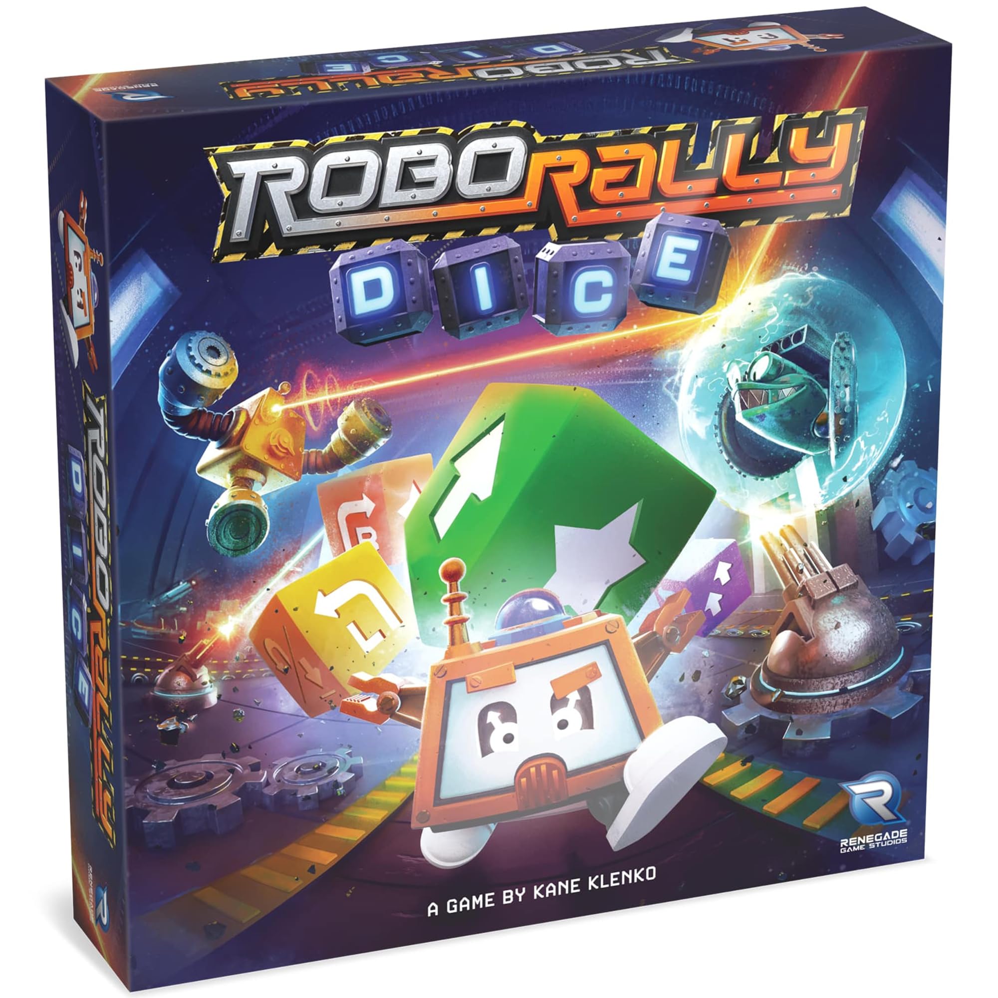 Renegade | Robo Rally Dice | Standalone Dice Game, Compatible With Robo Rally, Real-Time Programming, Robot Racing, Upgrades And Factory Gameboards | 2-4 Players | 30-45 Minutes