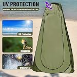 Pop Up Privacy Tent – Instant Portable Outdoor Shower Tent, Camp Toilet, Changing Room, Rain Shelter with Window – for Camping and Beach – Easy Set Up, Foldable with Carry Bag