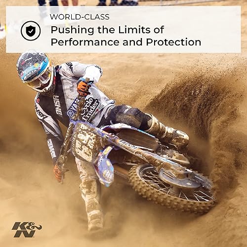 Miniatura 2 de K&N Filtro de aire del motor: Alto rendimiento, Premium, Filtro de aire Powersport: Se adapta a YAMAHA 2004-2019 (YFZ450R, SE, YFZ450, YFZ450X, Bill