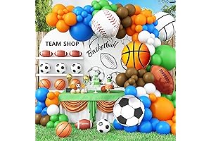 Sports Balloon Arch Garland Kit for Boys' Sporty Birthday Party