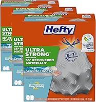 Vista 30 de Hefty Bolsas de basura ultra fuertes de 13 galones, bolsas de basura altas para cocina de 13 galones, resistentes a fugas, pinchazos y rasgaduras