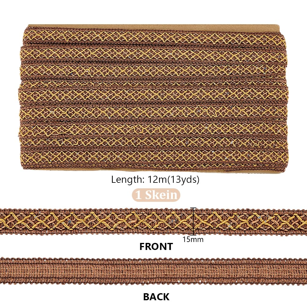 Nastro Treccia Gimp Dorato PH PandaHall - 21 Iarde Per Cucito E Decorazioni Fai Da Te - Foto 7