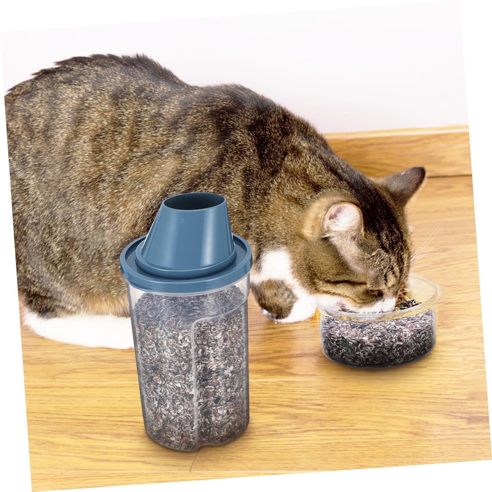 ifundom 2Pcs Pet Food Storage Container Airtight Dry Food Bins with Capacity for Dog Cat Food Keeps Food Fresh From Moisture