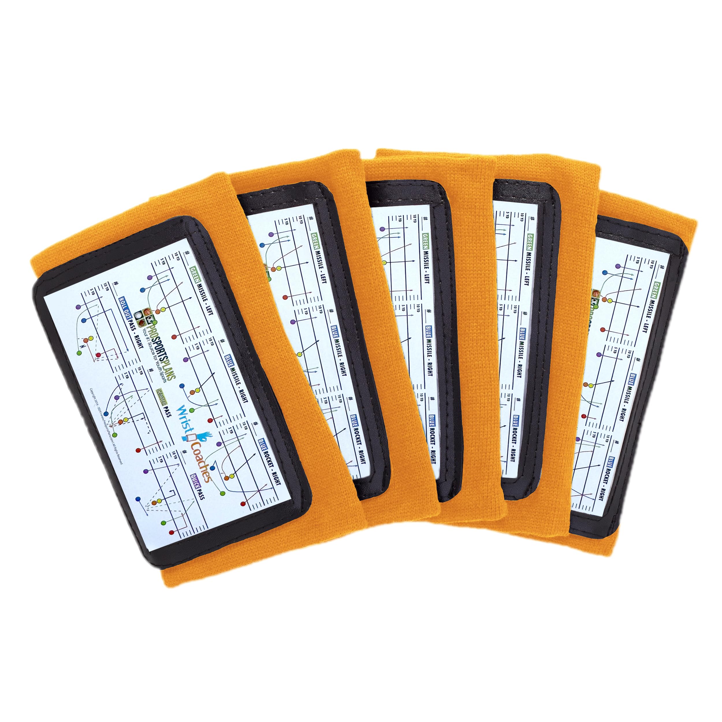 Football Play Wristbands - Youth Quarterback Gear - Wristband Playbook for Football and Softball Signs
