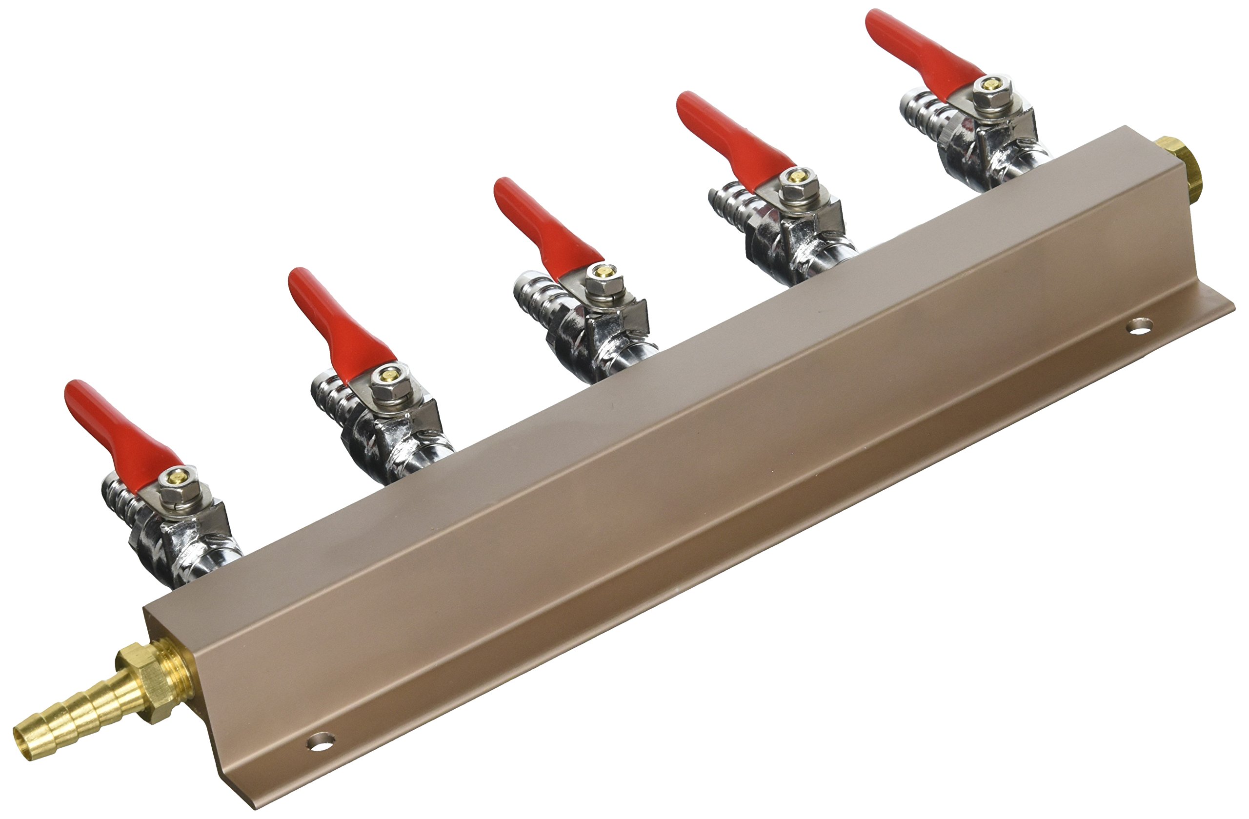 Bev Rite B072HMWG7M CPG225 Colector de CO2, latón de aluminio, cromado