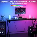 Touch Bedside Table Lamp, 3 Way Dimmable Small Lamp for Bedroom, LED Lamp with Warm White Sensory Fiber Optic Lights, Multi-Color Smart Nightstand Lamp Night Light for Reading Living Room Home Gifts