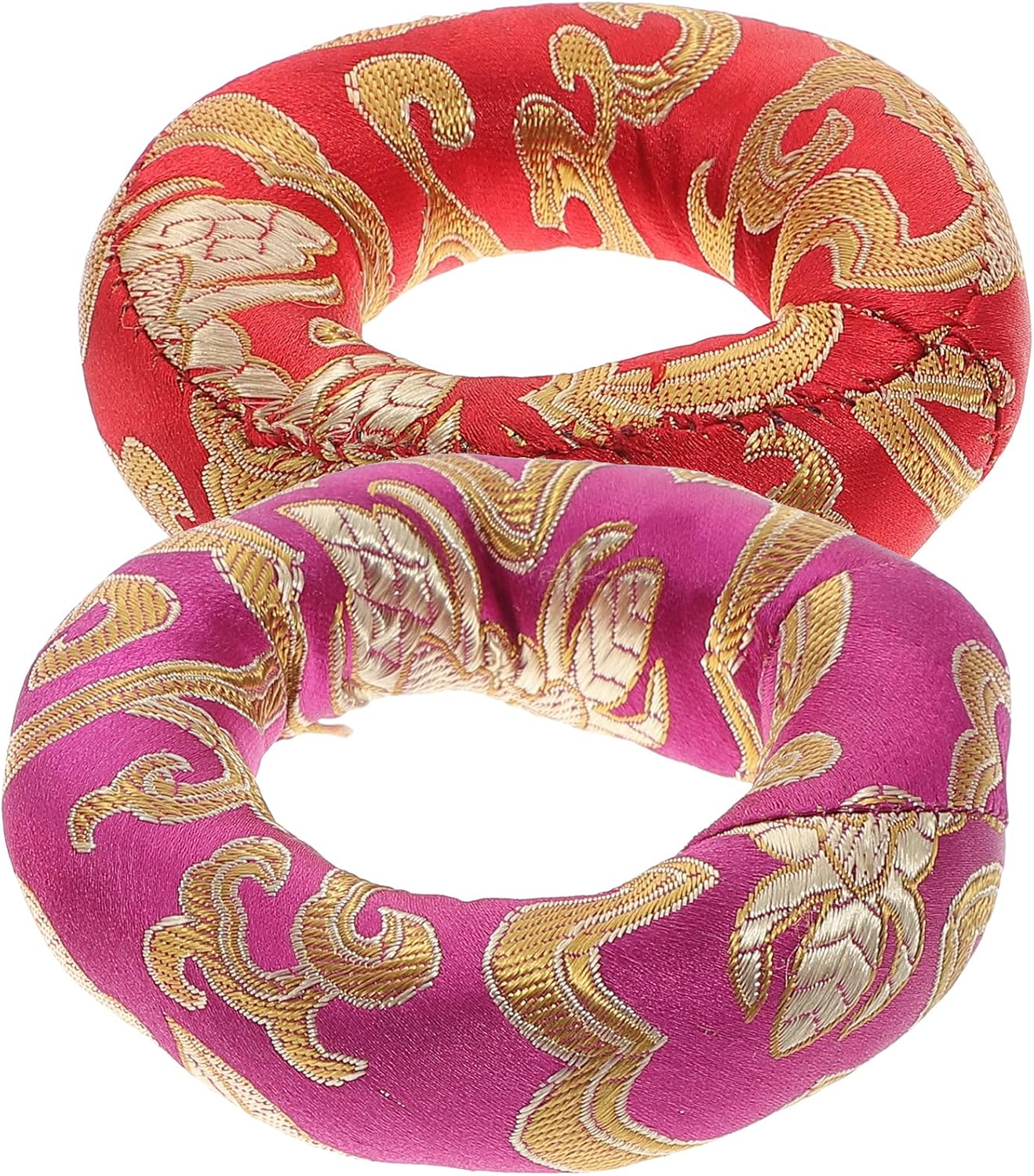 Buddha Sound Bowl Cushion – Cotton Cloth Meditation Singing Bowl Pad for Spiritual Practice and Decoration Assorted Colors 2 95 Inch Diameter