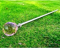 Vista 3 de Cetro de cristal rosa, regalos para el día de la mujer, varita de princesa de hada, varitas mágicas para niños, Rosado