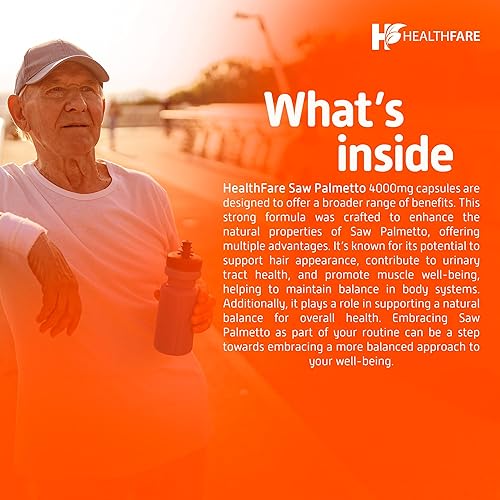 Miniatura 4 de Cápsulas de extracto de palma enana americana equivalente a 4000 mg | 150 cápsulas | Crecimiento del cabello para hombres y mujeres | Sin OMG y sin