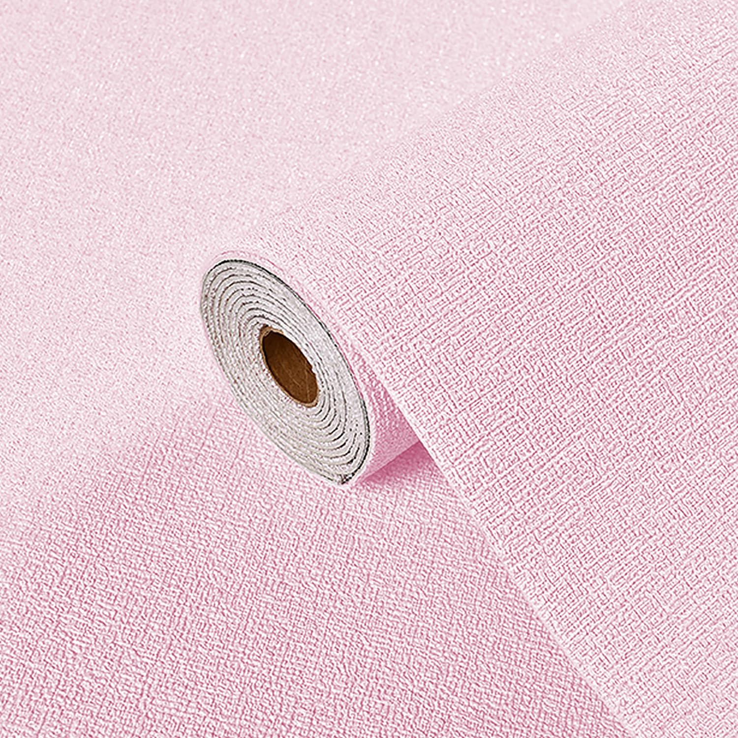 Ray-Velocity 2.5mm Self-Adhesive Textured Wallpaper - Waterproof Decorative Wall Stickers, Peel and Stick Wall Renovation Wallpaper for Bedroom, Kitchen Living Room (Pink, 50x280cm/roll) — image 1