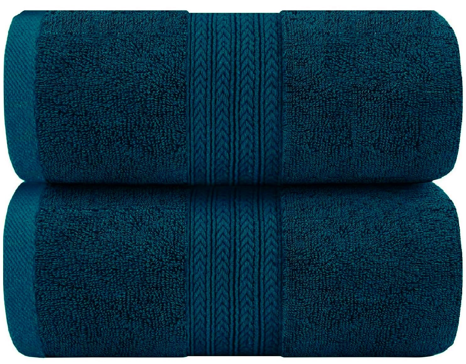 WovenWonder Luxury Bath Towels 800-GSM Super Soft 100% Egyptian Cotton Towel Set Hotel Quality & Highly Absorbent Towels 70x120cm (2, Blue Lagoon)
