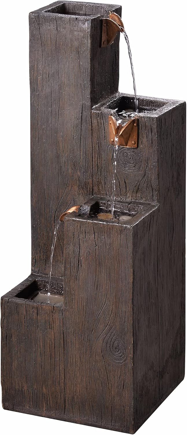 Kenroy Home Rustic Indoor/Outdoor Floor Fountain,34 Inch Height, 12