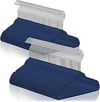 Vista 11 de Casafield 50 perchas de terciopelo para bebé, tamaño de 11 pulgadas para ropa de bebés y niños pequeños, color verde azulado