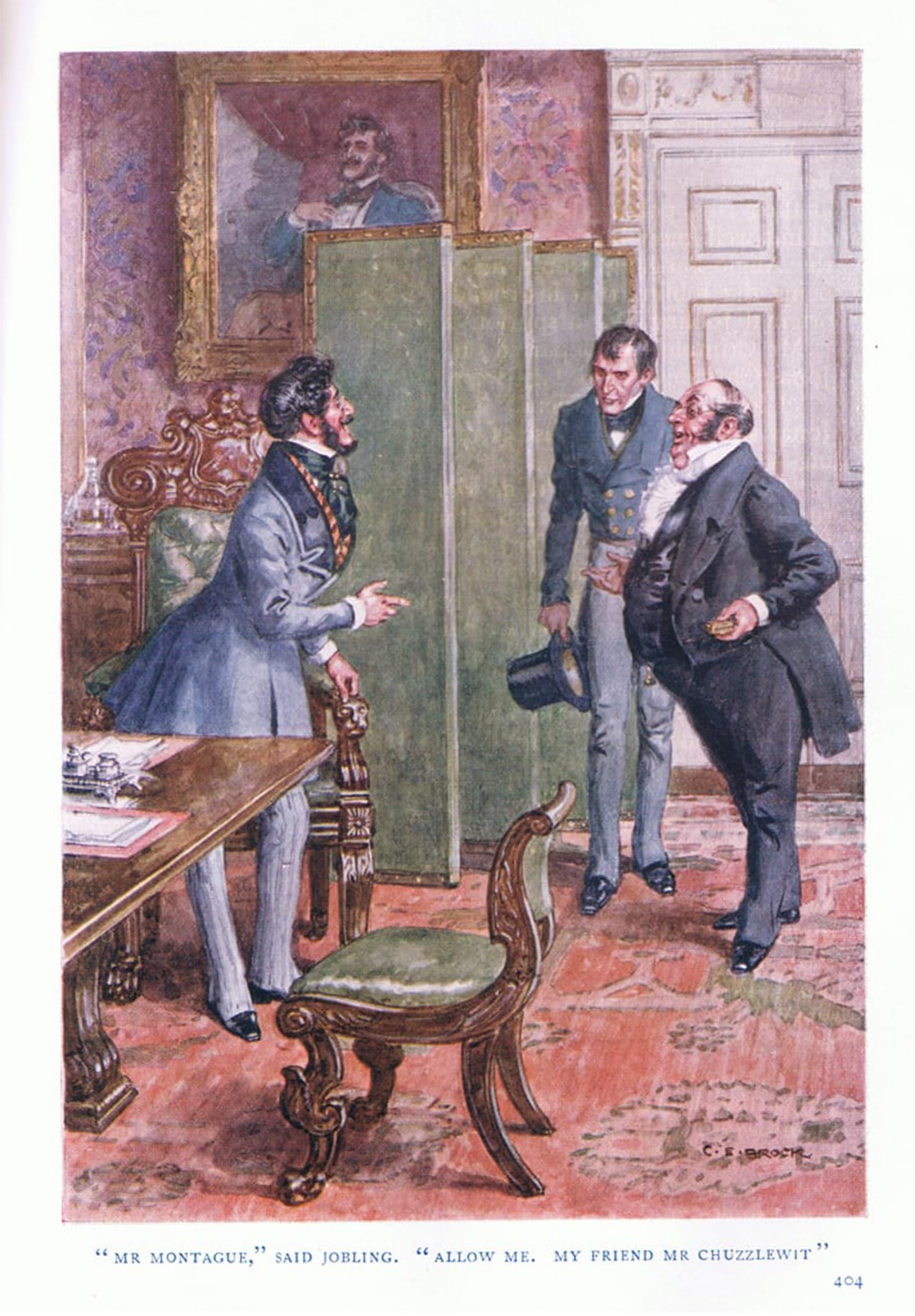 ARTXLXXBN Famous Painting Canvas Artwork Graffiti Print Mr Montague Said Jobling by Charles Edmund Brock Portrait Canvas Image for Home Decor 60x90cm