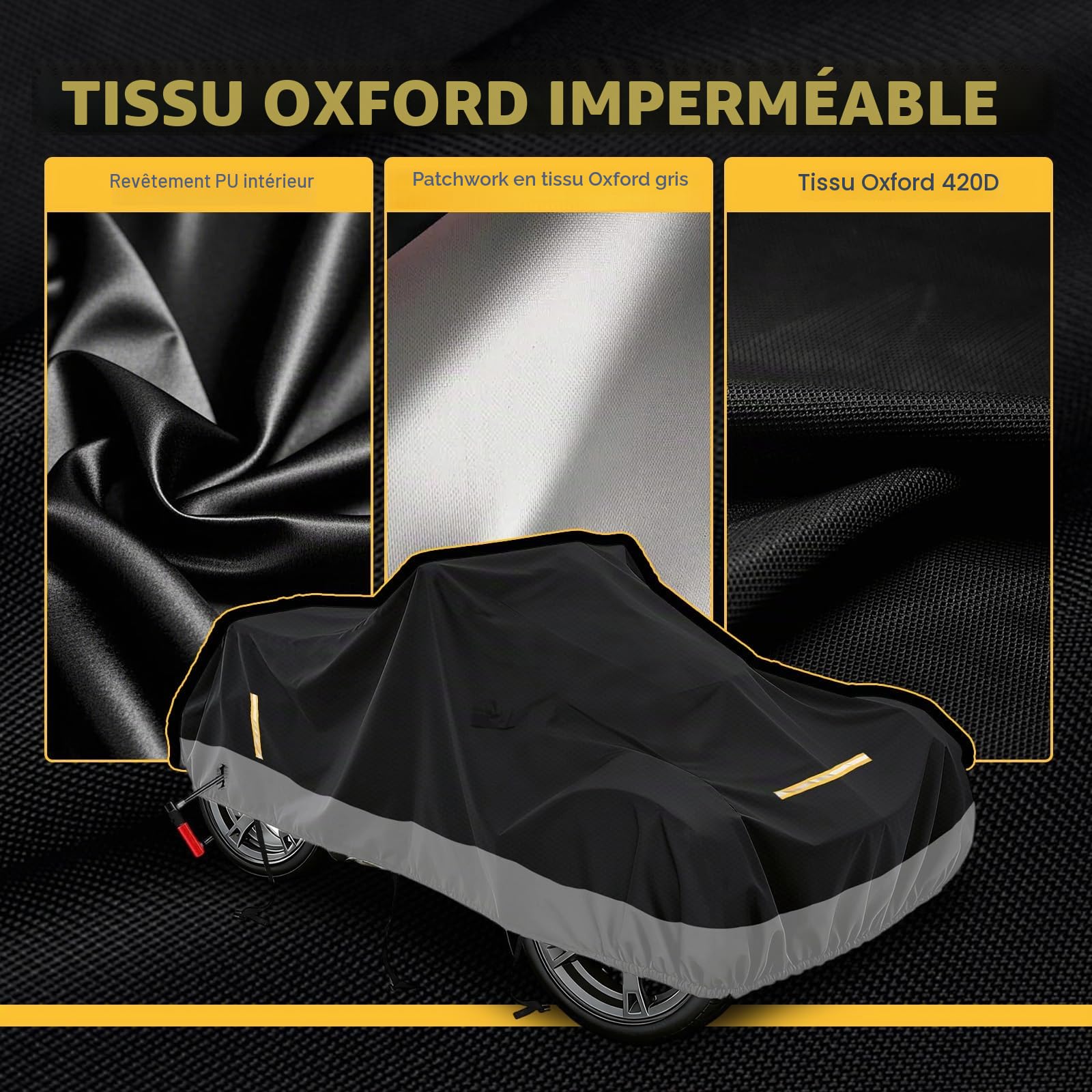 Ryker Bâche de protection d'extérieur pour Can-Am Ryker 600, 900, modèles sport et rallyes, tissu Oxford 420D, imperméable, résistante aux intempéries