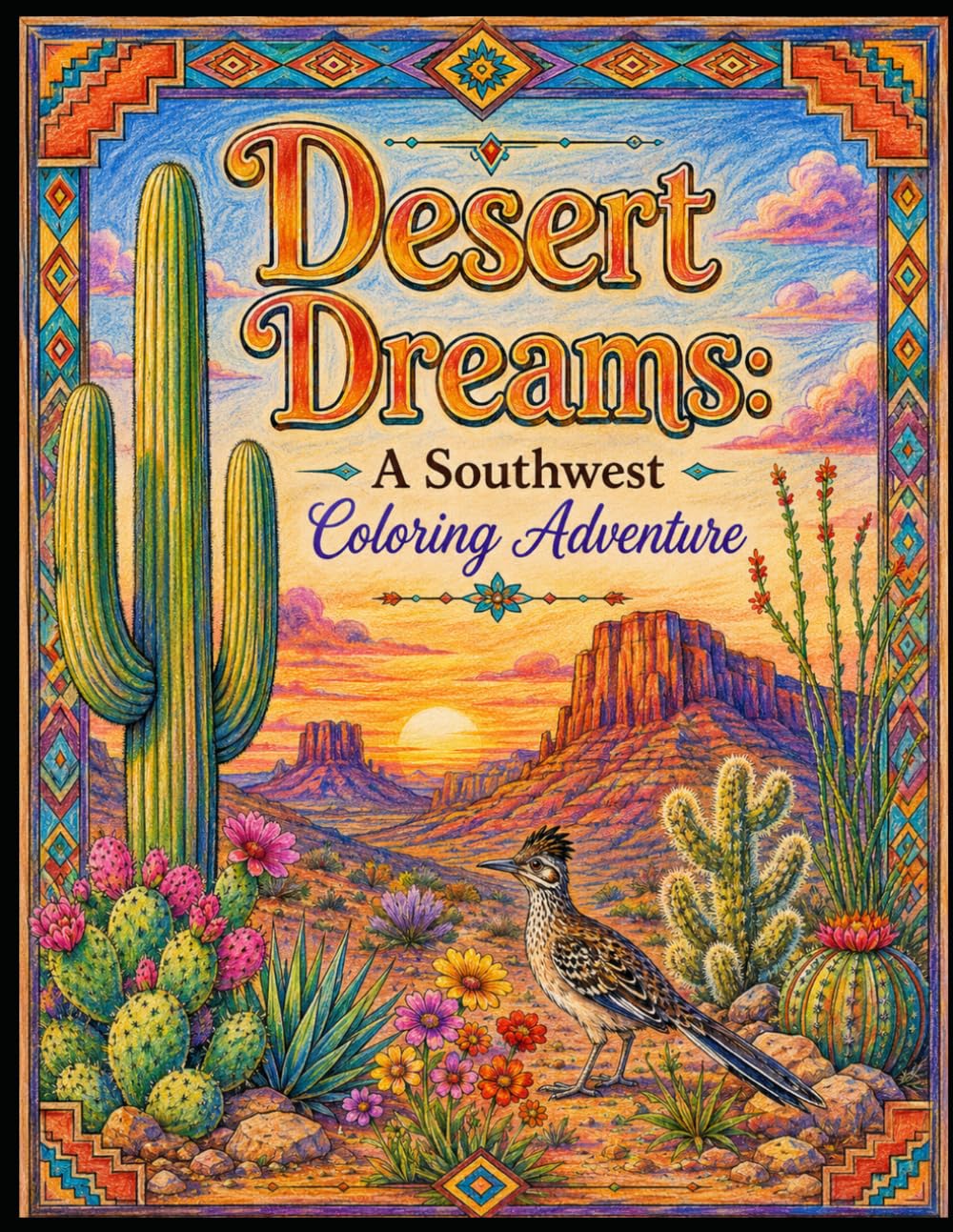 Desert Dreams: A Southwest Coloring Adventure