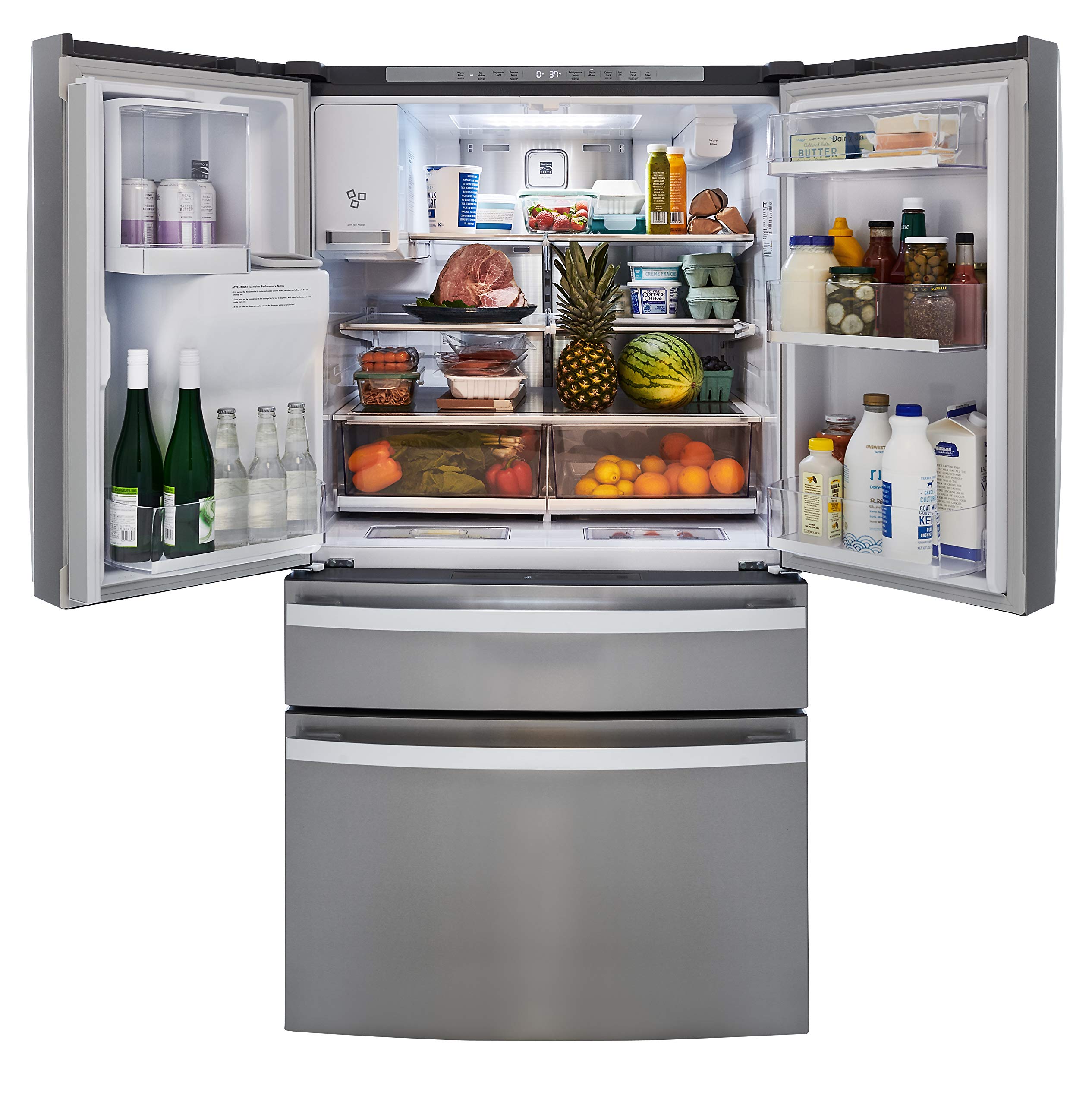 stainless steel kenmore french door refrigerator