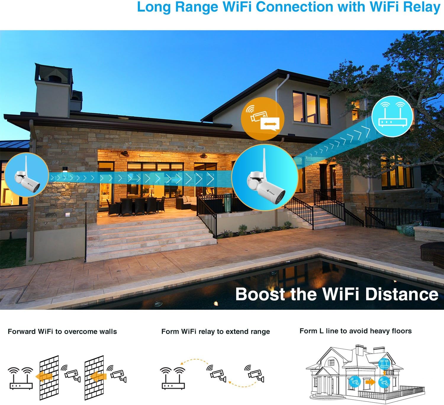 Buy 1 get 1 🔥 Pan Tilt Wireless Security Camera System with 1TB Hard Drive and Audio, 8CH 4pcs 1080p PTZ Wifi Camera Outdoor/Indoor, 100ft Night Vision, Weatherproof, Motion Detection, Remote Access Free Shipping Over $50 Pan Tilt Wireless Security Camera System with 1TB Hard Drive and Audio, 8CH 4pcs 1080p PTZ Wifi Camera Outdoor/Indoor, 100ft Night Vision, Weatherproof, Motion Detection, Remote Access