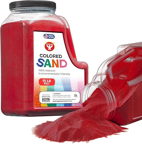 Vista 38 de Hygloss Products - Arena de juego de colores - Balde de arena de arte para manualidades de colores surtidos, naranja, 1 libra