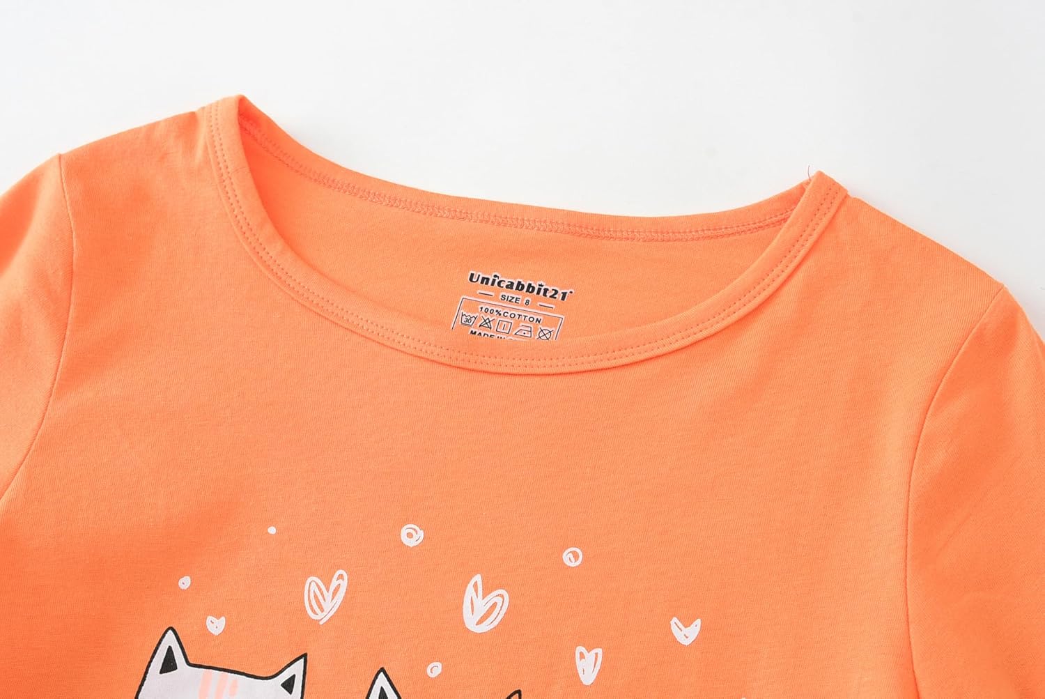 Pajamas for Girls Cute Cat Unicorn Long Sleeve and Pants PJS Set Big Kids Cotton Sleepwear Set Size 6-16 - Image 3