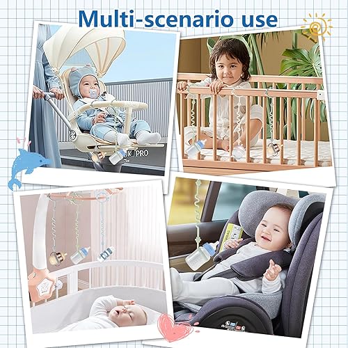 Miniatura 3 de RTMOK (4 unidades) La correa para tazas mantiene las botellas y las tazas para sorber fuera del suelo, correa para portavasos para sorber adecuada