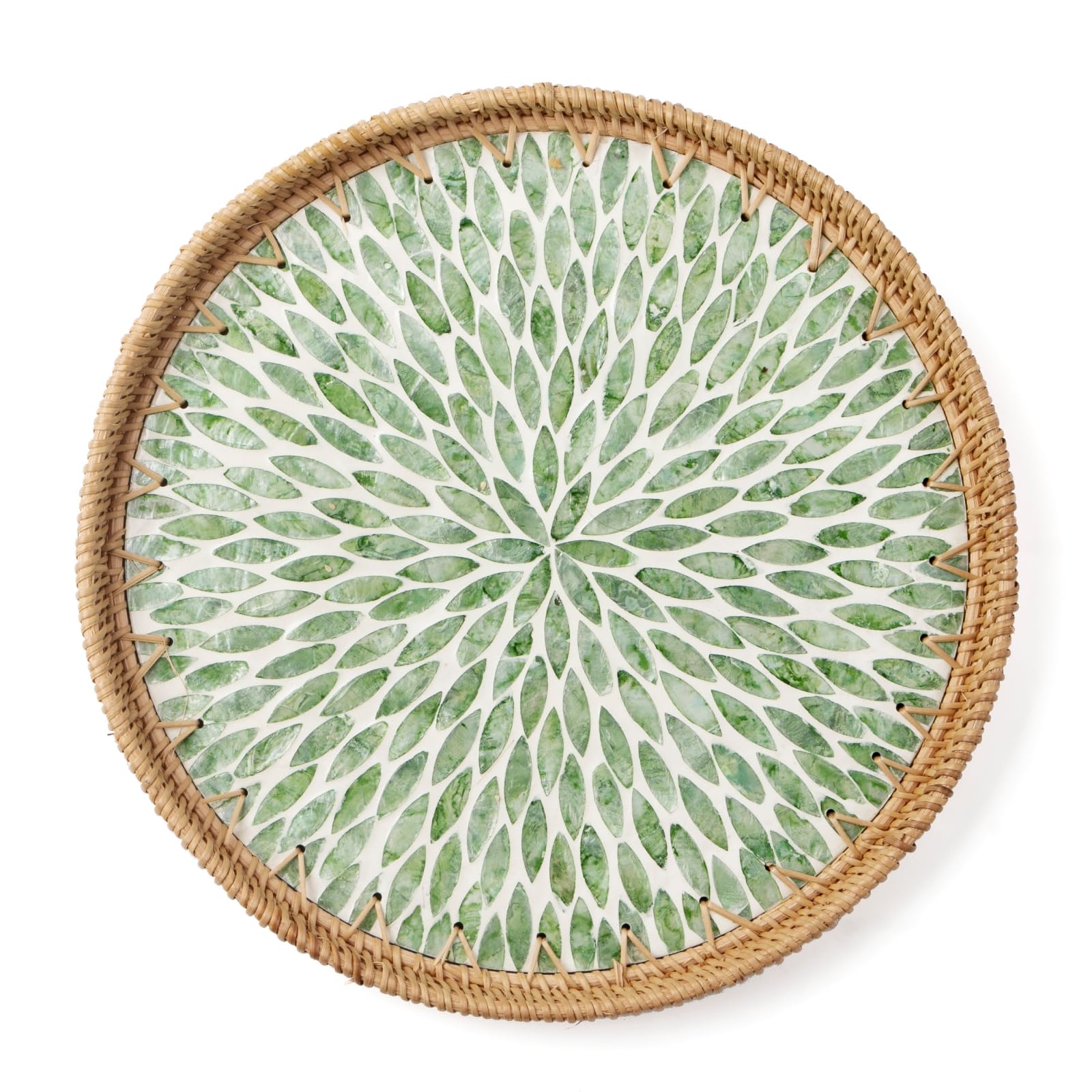 Aayoruro Round Rattan Tray