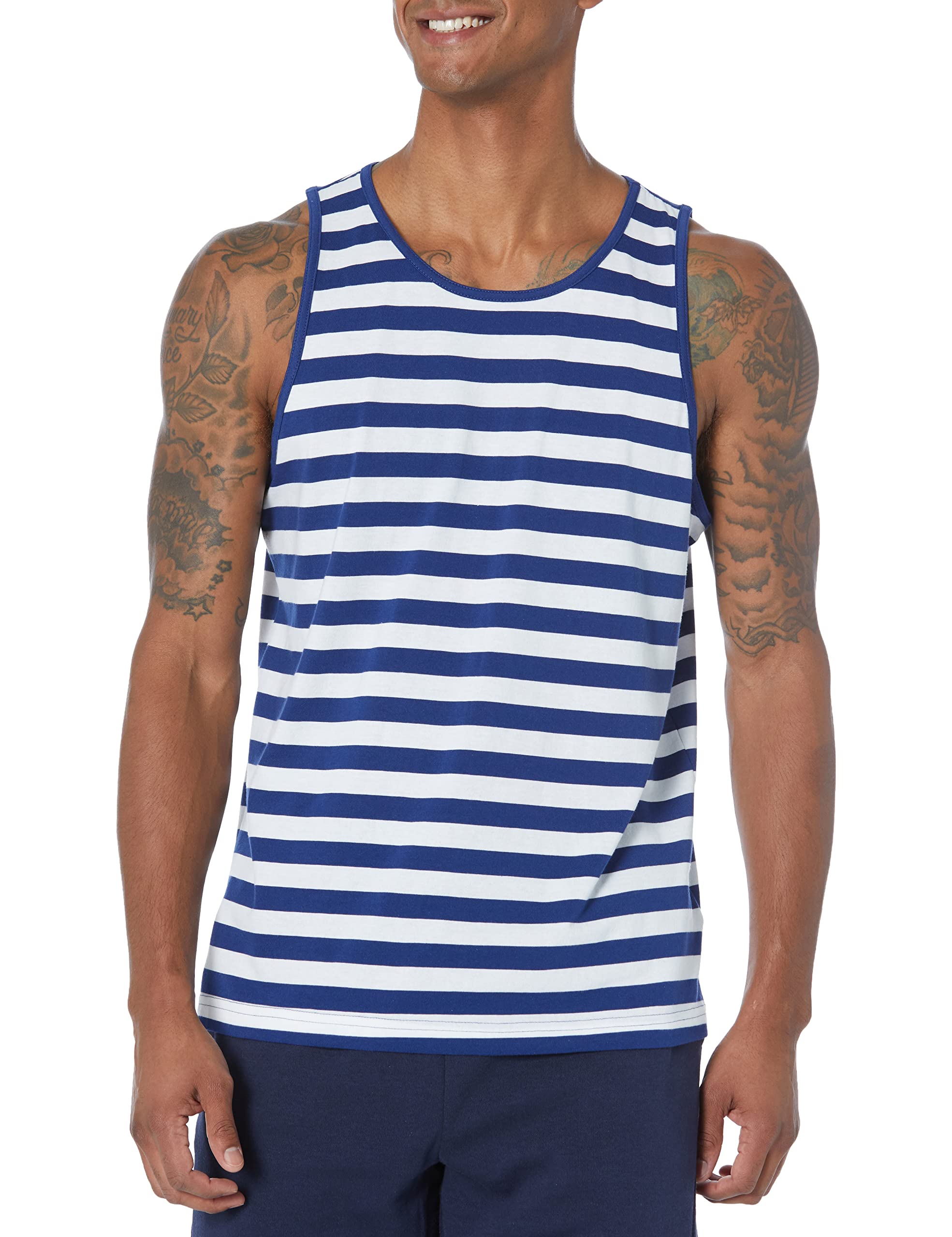 Amazon Essentials Camiseta de Tirantes de Ajuste Normal-Colores interrumpidos Hombre