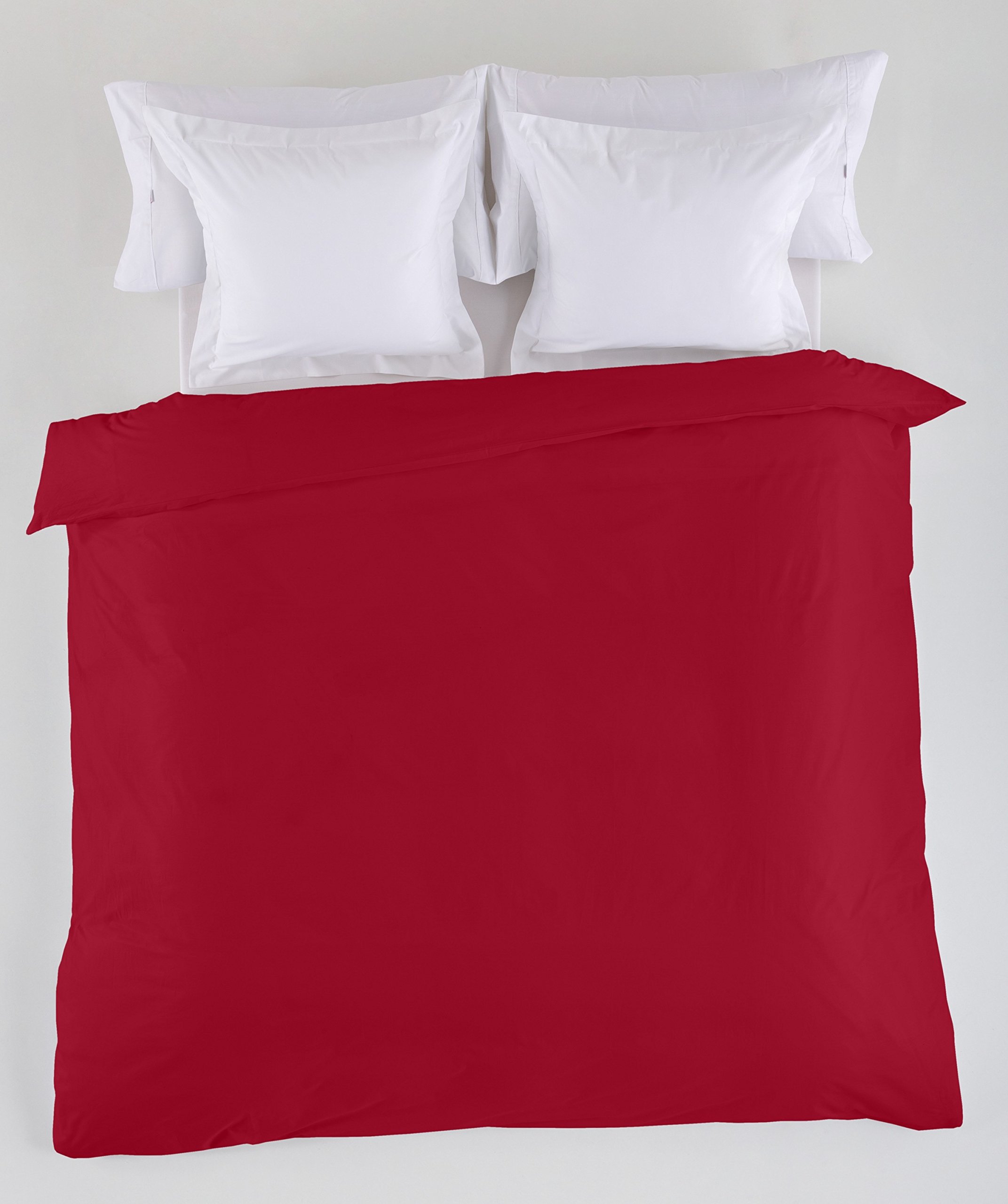Drap lit 180 satin de coton anti-friction parure blanche douce 300 fils