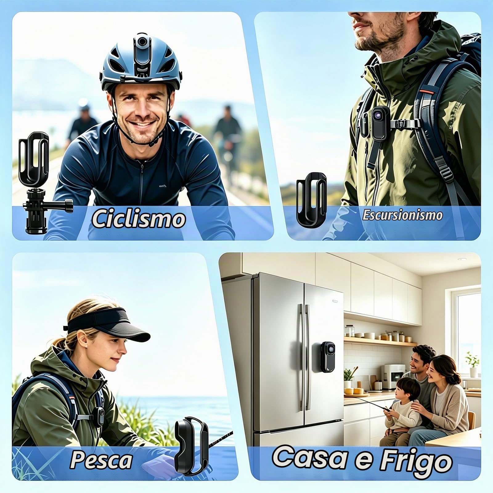 Xilecam 2.7K Body Cam Magnetica, Resistente Schizzi, Custodia Ricarica