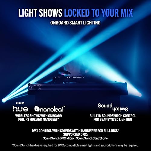 Miniatura 7 de RANE SYSTEM ONE Controlador de DJ motorizado todo en uno con sistema operativo DJ motor, mezcla perfecta en 2 cubiertas, Stems FX, Serato DJ,