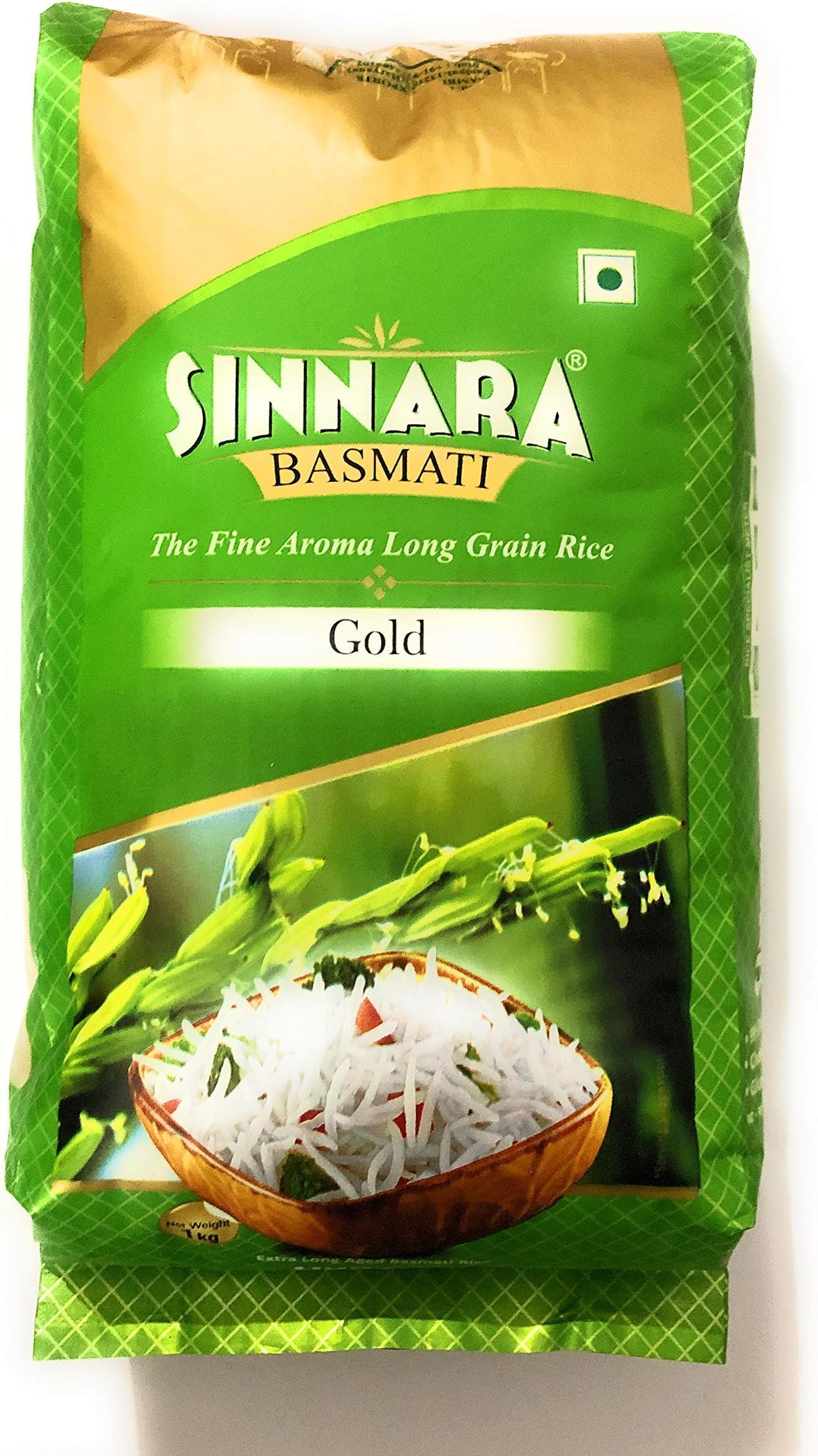 SINNARA Gold Basmati Rice, 1kg, Long Grain Rice