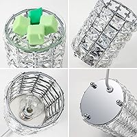 Vista 3 de STRN Calentador de cera de cristal, quemador eléctrico de cera para cubos de cera, regalos del día de San Valentín, decoración de fragancia