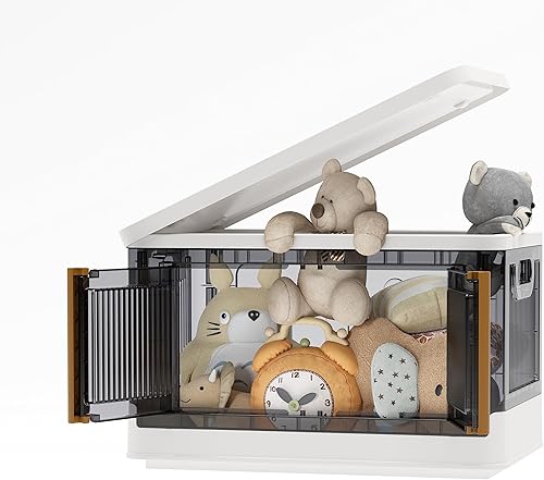 gerritfany 1 paquete de contenedores de almacenamiento de plástico de 19 galones para organizadores y almacenamiento de armario, caja de