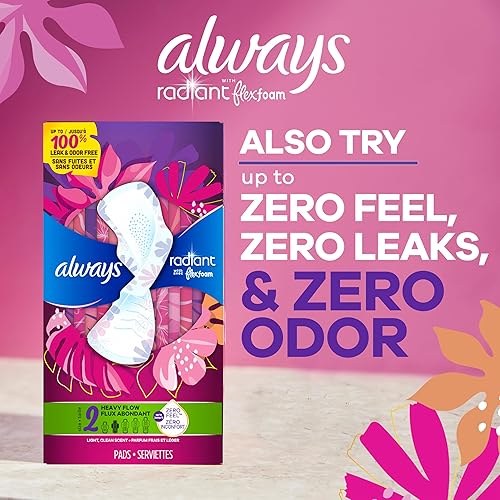 Miniatura 12 de Always Infinity Compresas Femeninas para Mujer, Compresas Flexfoam con Alas, Tamaño 4, Absorción Nocturna, Sin Perfume, 78 Unidades (3 Paquetes de