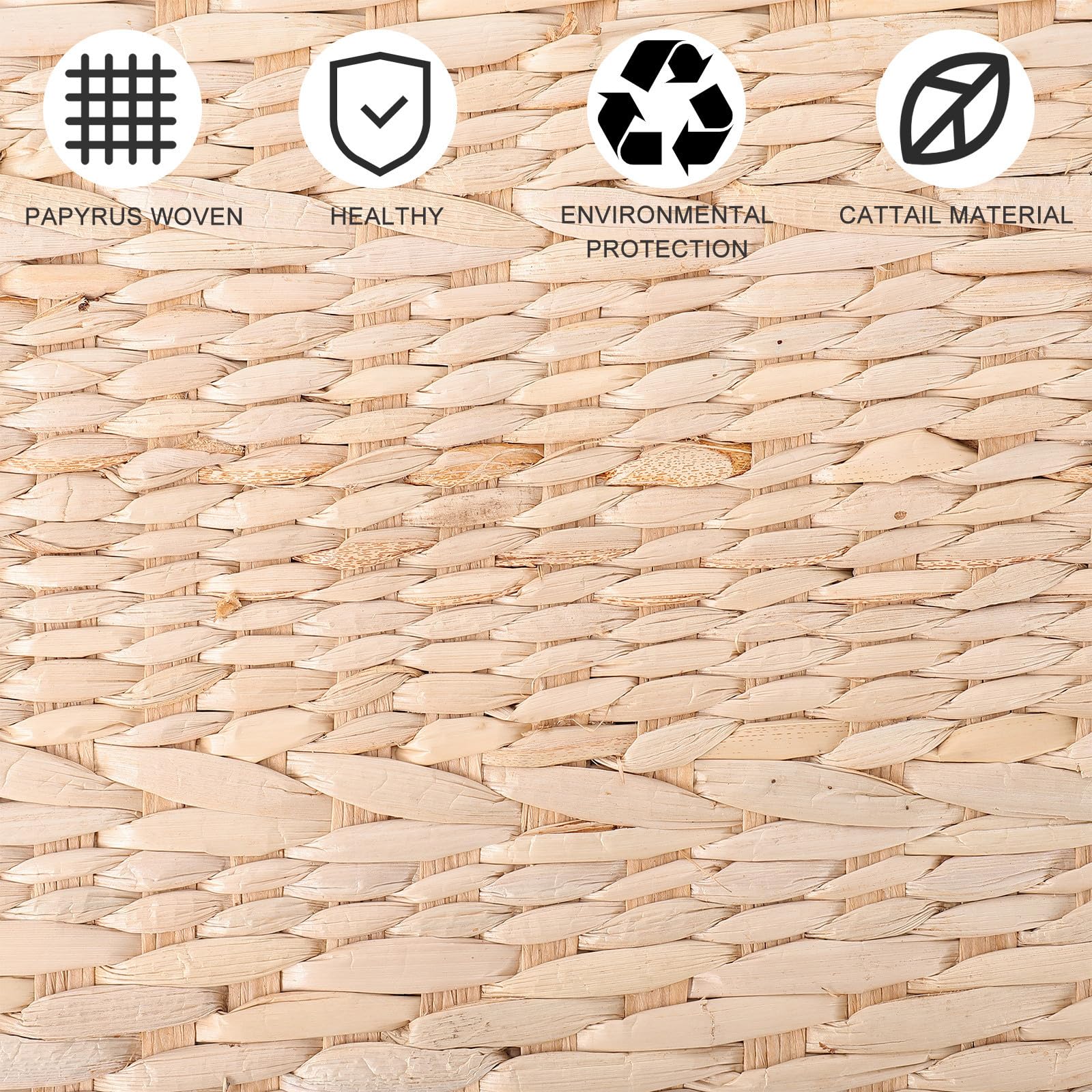 TOYANDONA Cojín de Meditación de Yoga, Almohadilla de Suelo de Tatami Tejida a Mano, Beige, de Paja de Espadaña, Flexible, Cómoda, Resistente Presión, para Meditación en Interiores
