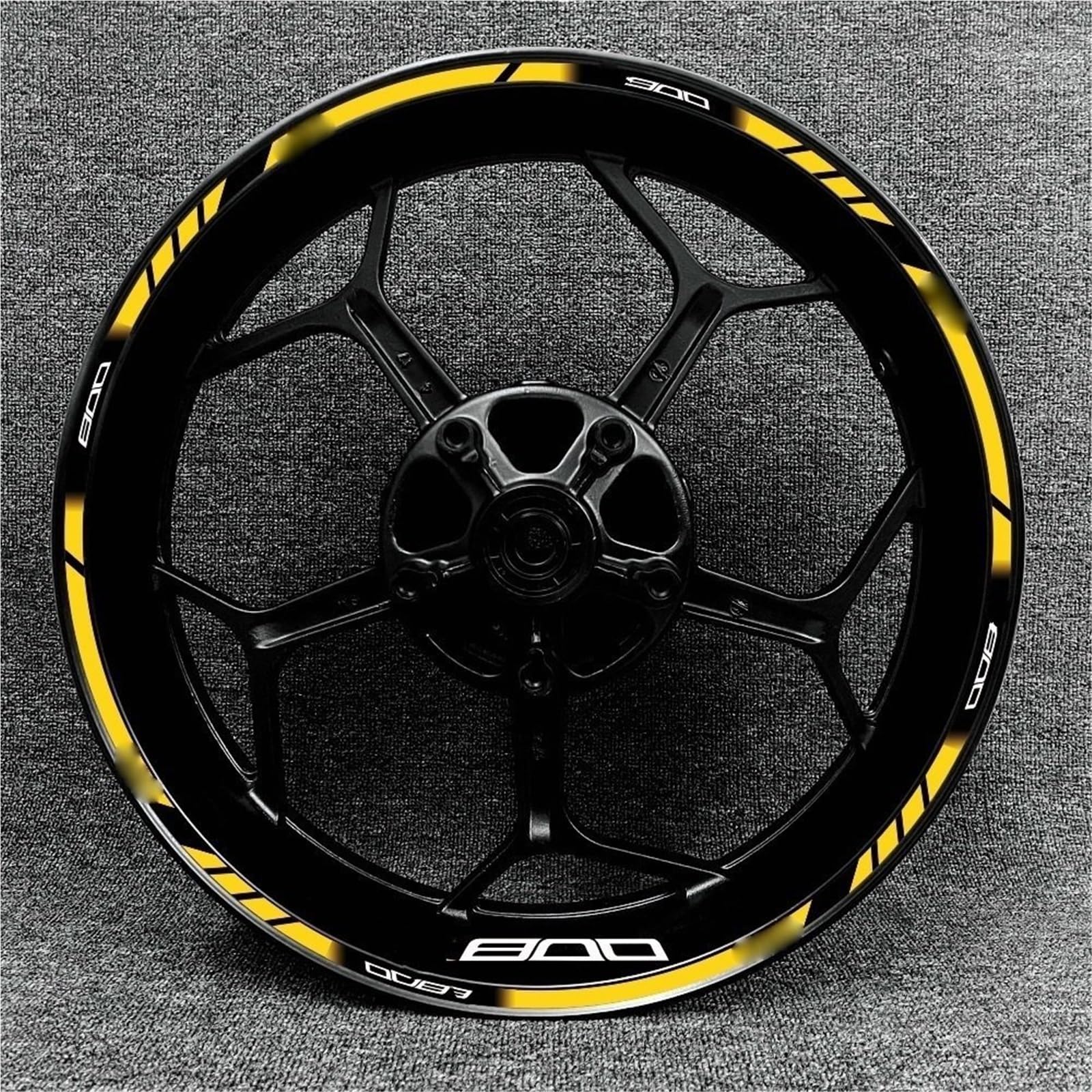 Motorcycle Racing Equipment Accessories Wheel Tire Rim Decoration Adhesive Reflective Decal Sticker for Kawasaki Z800 Decorative(Color26)