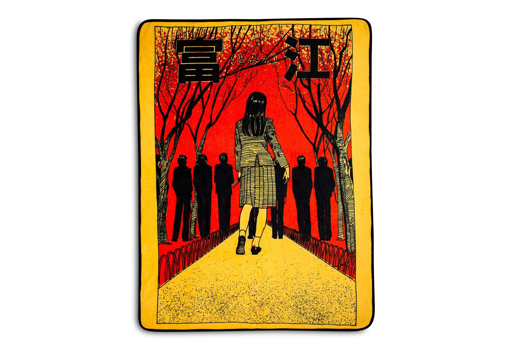 Plaid Junji Ito jeté de lit polaire manga couverture douce 45x60 pouces