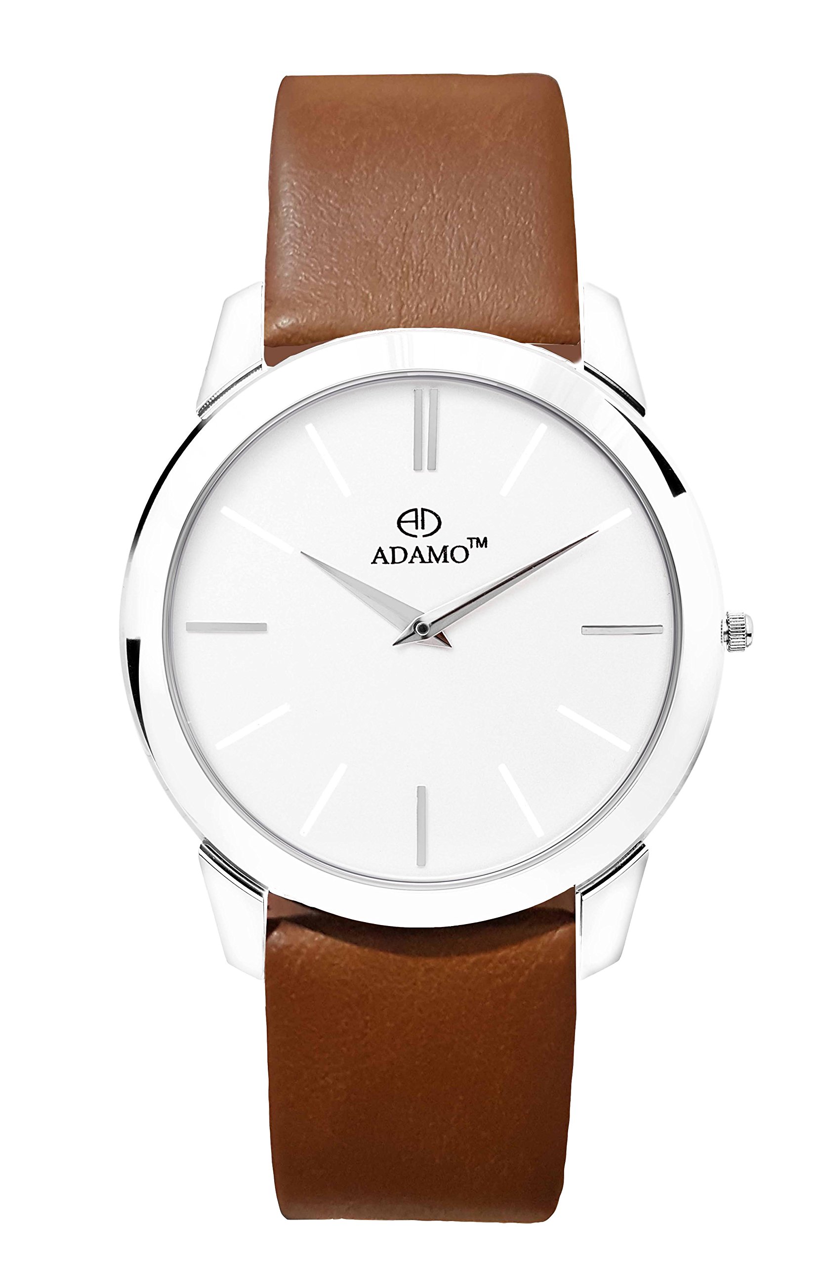 ADAMO Slim White Dial Mens & Boys Watch AD64TN01 (B0198F34G4) Amazon Price History, Amazon Price Tracker
